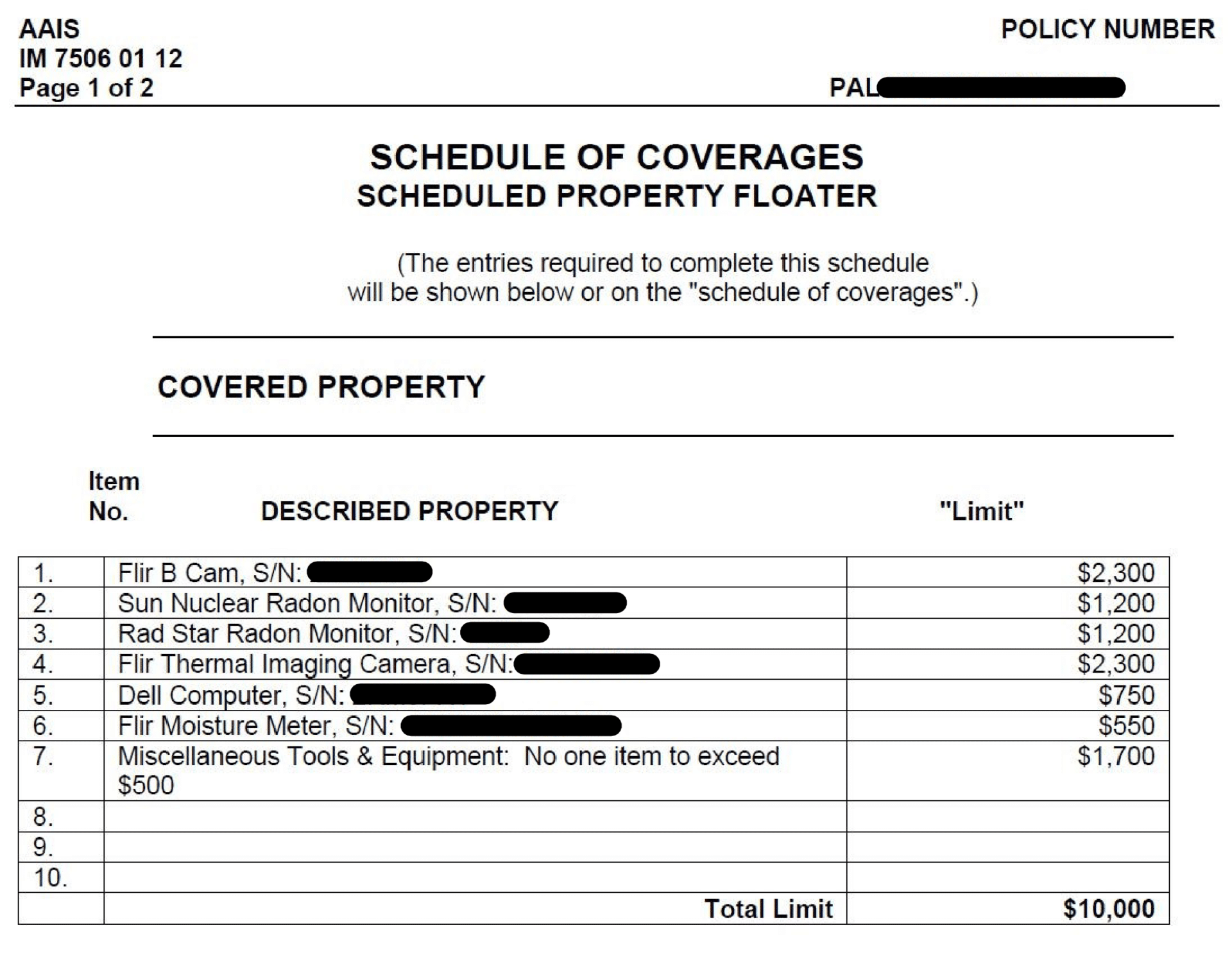 schedule-of-coverages-example-1-citadel-insurance