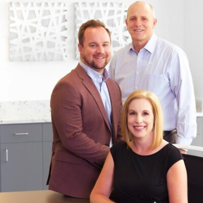 Group photo of InspectorPro Insurance brokers Brianne Smith, Will Colton, and Aaron Menlove.