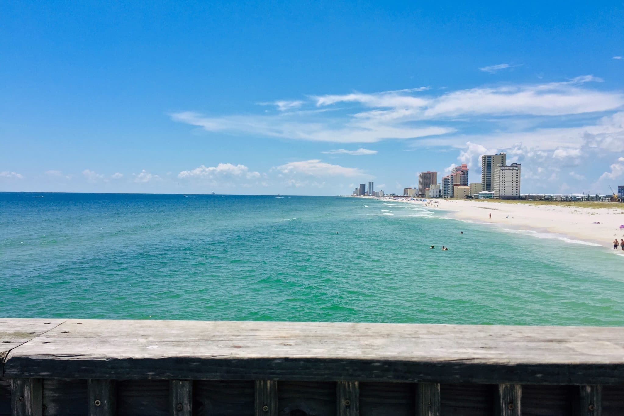 Beach view of Gulf Shores, Alabama, near location of the AHIO 2022 Winter Conference