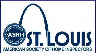 ASHI St. Louis MO's logo, dark blue with an arc connecting ASHI and St. Louis.