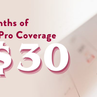 Graphic for the Home Inspection Startup Insurance Policy that reads: "Three months of InspectorPro Coverage for just $30."