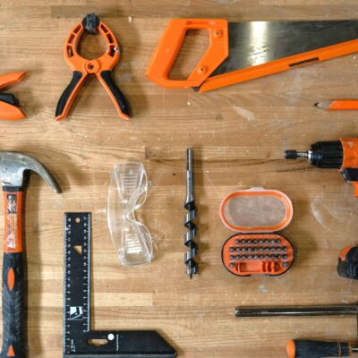 An assortment of tools one might use to perform home inspection repairs. Can home inspectors do repairs? We explain why they shouldn’t.