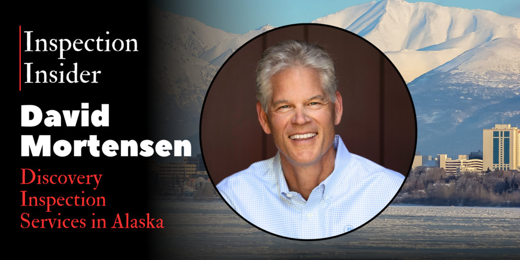 David Mortensen of Discovery Inspection Services in Alaska next to article title “Housing Codes in Home Inspection Reports.”