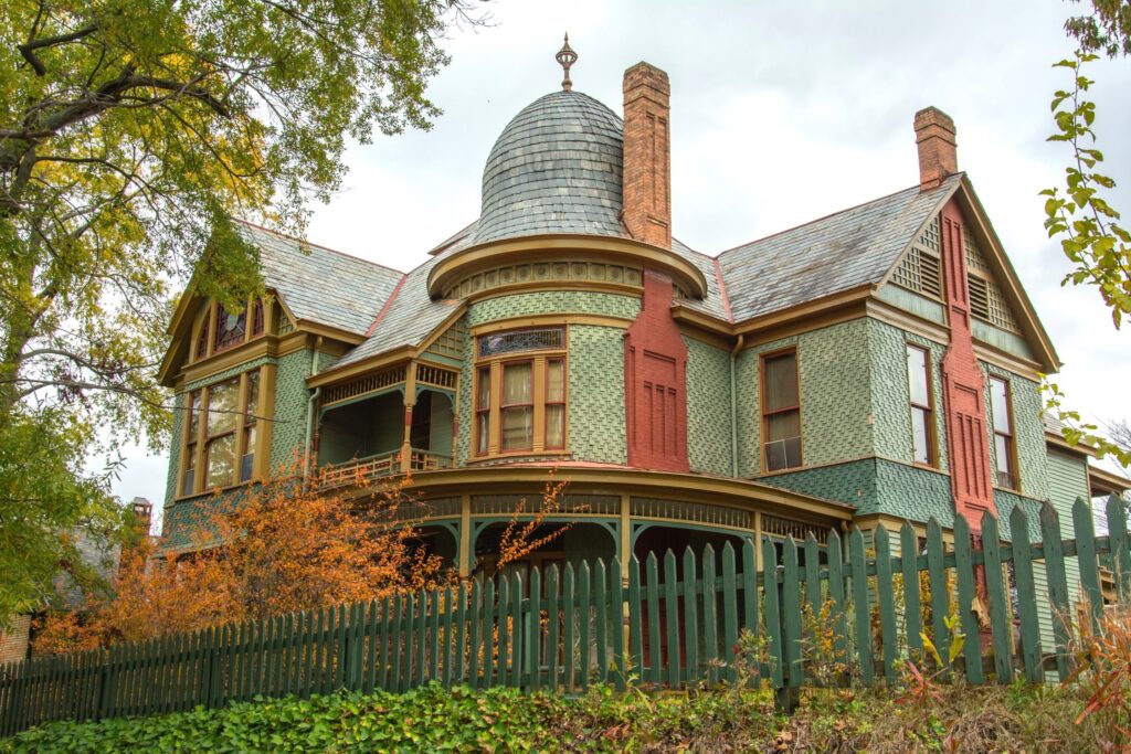 A late-19th-century historic property in the South Main Residential Historic District of Little Rock, like what you might expect to see during a historic home inspection.